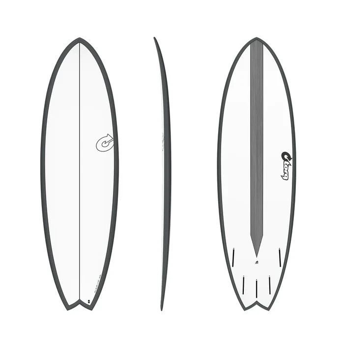Torq Tet Mod Fish Carbon Strip Colour Surfboard - Graphite 3 Torq Tet Mod Fish Carbon Strip Colour Surfboard - Graphite