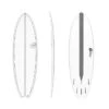 Torq Tet Mod Fish Carbon Strip Surfboard - White -Cheap Surfboards Store tq22 tet cs 511 white 700x