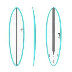 Torq Tet Mod Fun Carbon Strip Colour Surfboard - Miami Blue
