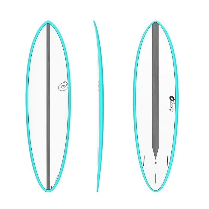 Torq Tet Mod Fun Carbon Strip Colour Surfboard - Miami Blue 3 Torq Tet Mod Fun Carbon Strip Colour Surfboard - Miami Blue