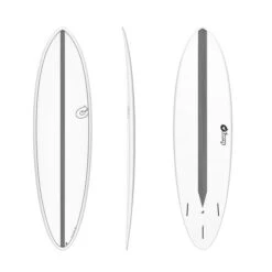 Torq Tet Mod Fun Carbon Strip Surfboard - White