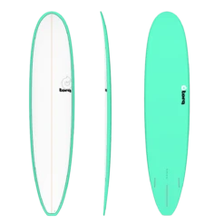 Torq Mini Long TET 8ft 0 Surfboard - Seagreen/Pinline