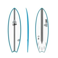 Torq Pod Mod X-Lite Channel Islands Surfboard - Blue + Pinline