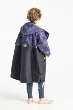 Robie Robe Dry-Series Junior Recycled Long Sleeve Changing Robe - Black/Lime -Cheap Surfboards Store u0rlrm8u