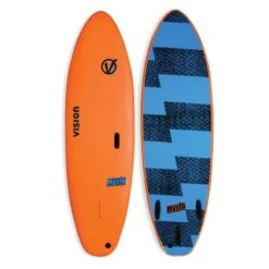 Vision VCT Mysto 6'6" Softboard - Cyan/Flash Green