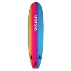Vision Ignite 8ft 0 Foam Longboard- Blue / Psychedelic -Cheap Surfboards Store vnsig micro mal blue psychedelic back 1