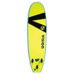 Vision Takeoff 8'0" Longboard Softtop - Cyan/Flash Green 5 Vision Takeoff 8'0" Longboard Softtop - Cyan/Flash Green -Cheap Surfboards Store vnssl cyan fgreen back 4