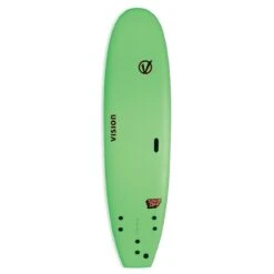Vision Takeoff 8'0" Longboard Softtop - Lime/Warm Red