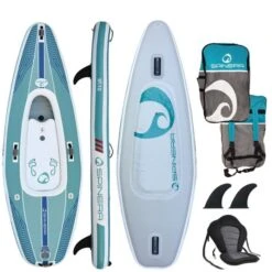 Spinera 10ft Inflatable SupKayak - Turquoise/ White 5 Spinera 10ft Inflatable SupKayak - Turquoise/ White -Cheap Surfboards Store w21004 1 spinera supkayak sk10 set without logo