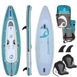 Spinera 12ft Inflatable SupKayak - Turquoise/ White -Cheap Surfboards Store w21005 1 spinera supkayak sk12 set without logo