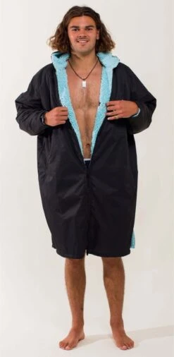 White Water Pro Changing Robe - Black/Blue -Cheap Surfboards Store whitewater black blue open male 1800x1800