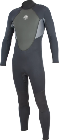 Alder Impact Mens Back Zip 3/2mm Wetsuit 2023 - Black