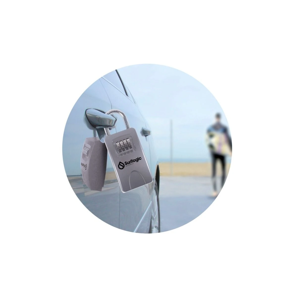 Surflogic Maxi Key Safe Lock - Silver 5 Surflogic Maxi Key Safe Lock - Silver - Image 3